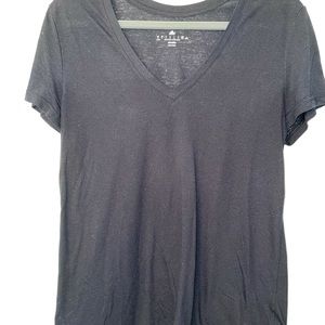 Charcoal v-neck Adidas athletic top